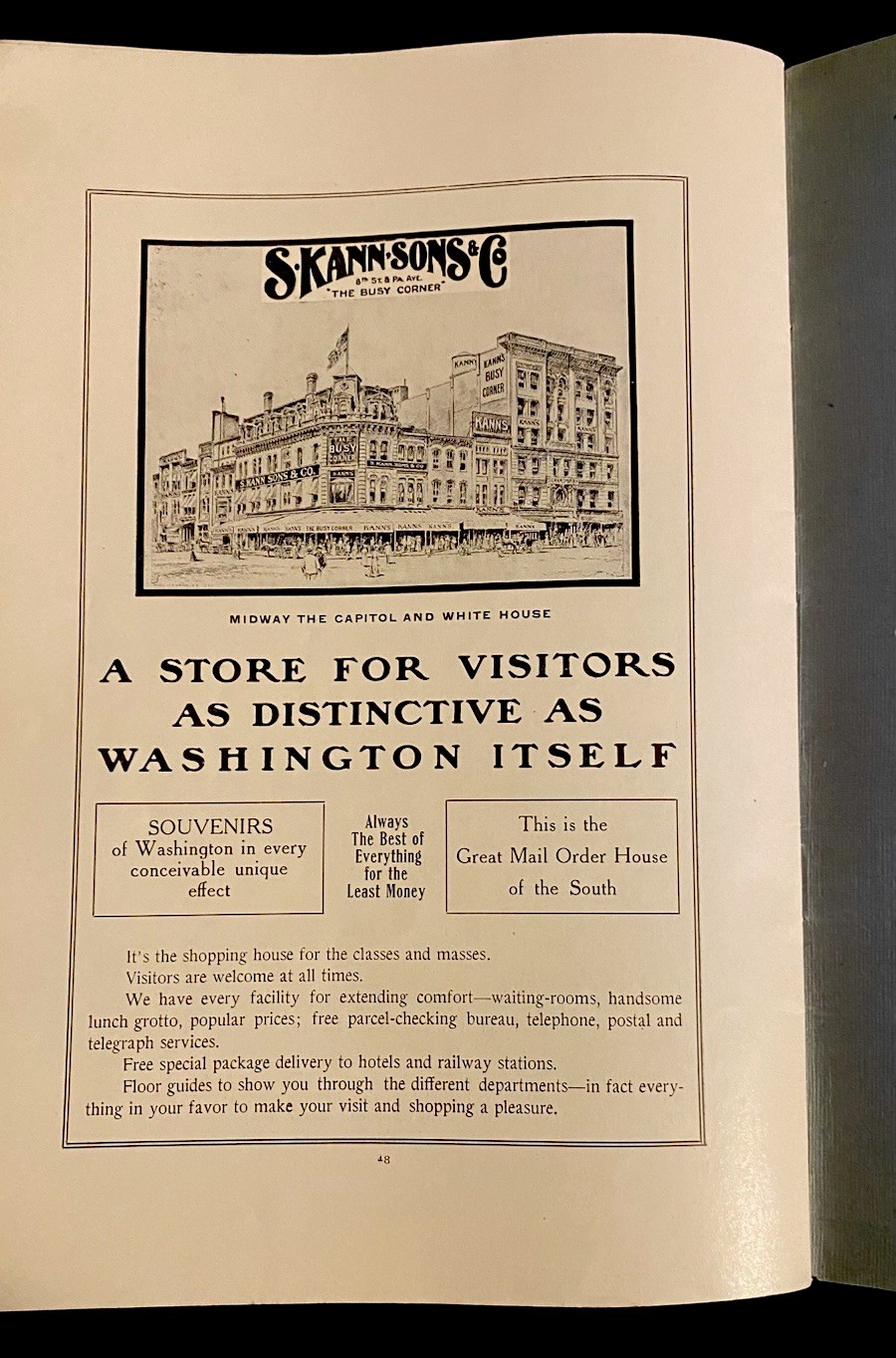 Original 1907 The Washington Monument Illustrated Guide And History 48 Pages