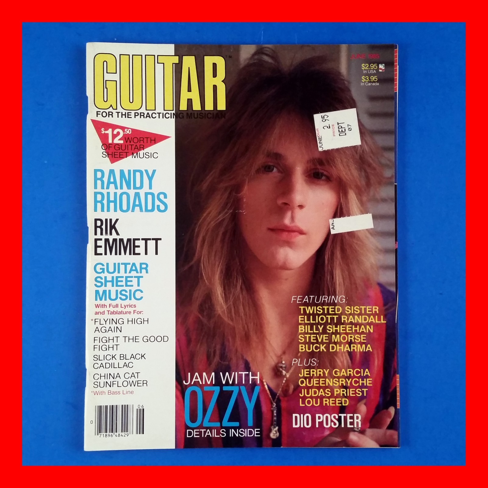 Guitar For the Practicing Musician Magazine June 1985 Randy Rhoads Rik Emmett