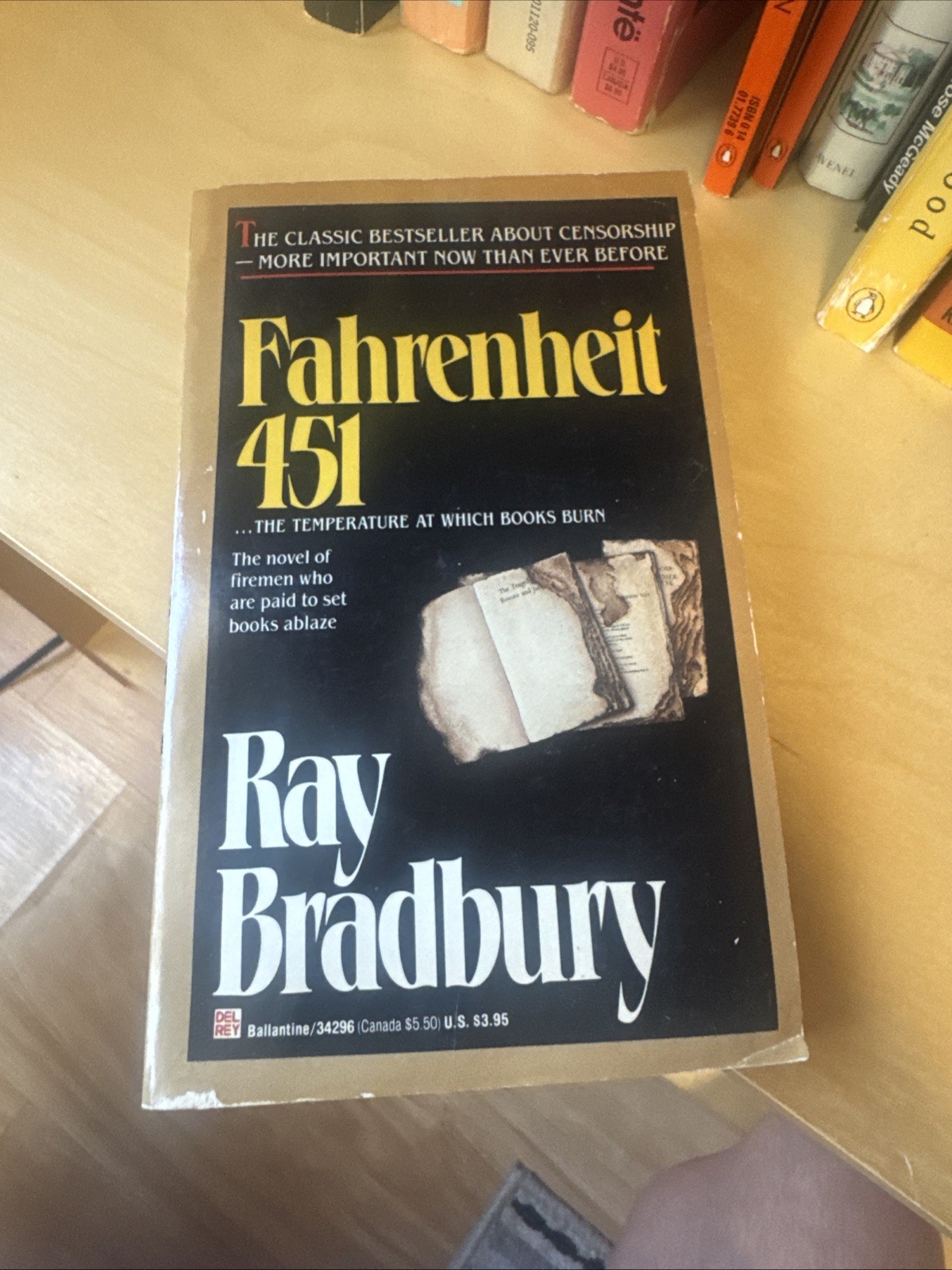 Fahrenheit 451 Ray Bradbury 1979 Special BookFair Edition DelRey Ballantine
