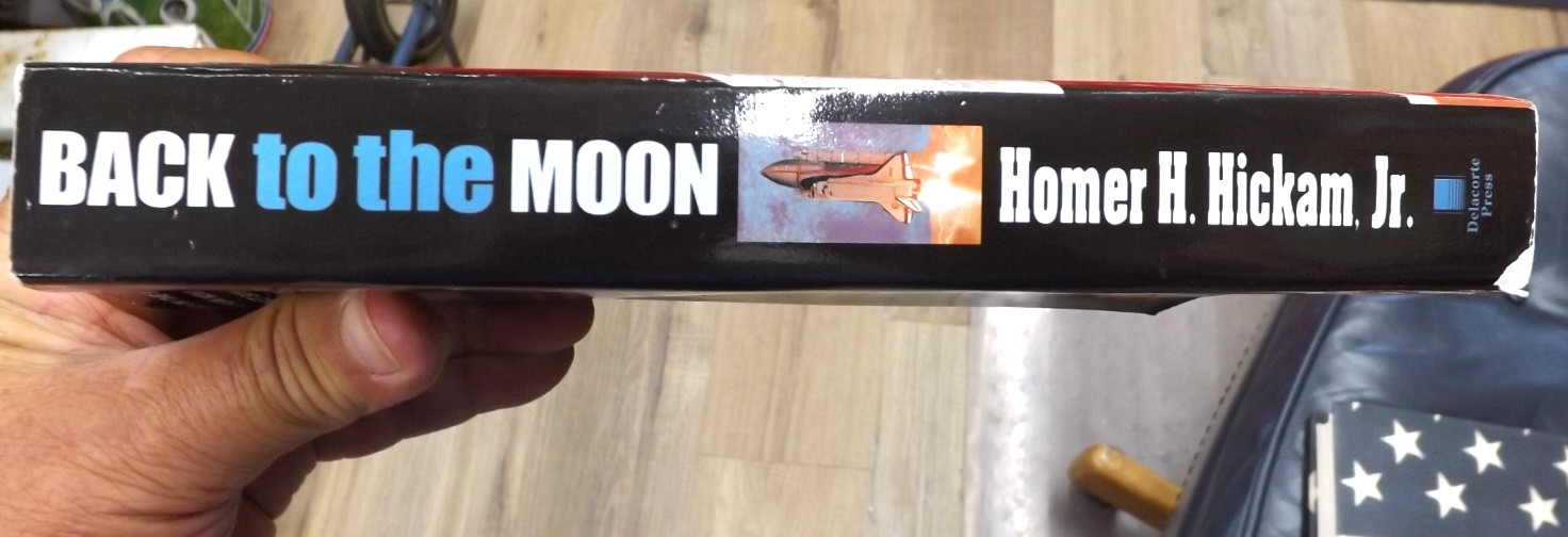 HOMER HICKAM SIGNED 3X LOT ROCKET BOYS 1998 FE BACK TO THE MOON NASA PROGRAM