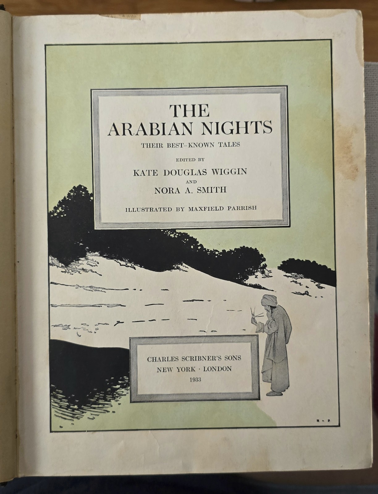 The Arabian Nights, illus. by Maxfield Parrish, Charles Scribner’s Sons 1933
