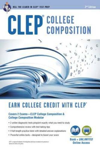 CLEPÂ® College Composition Book + Online (CLEP Test Preparation) – GOOD