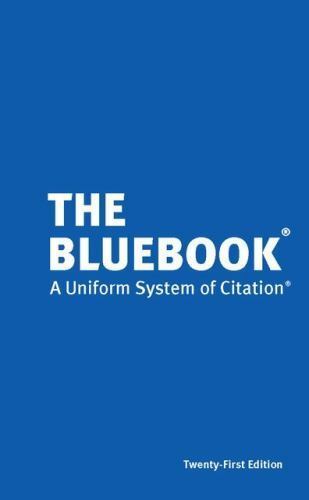 Bluebook : A Uniform System of Citation by Columbia Law Review (2020, Trade…
