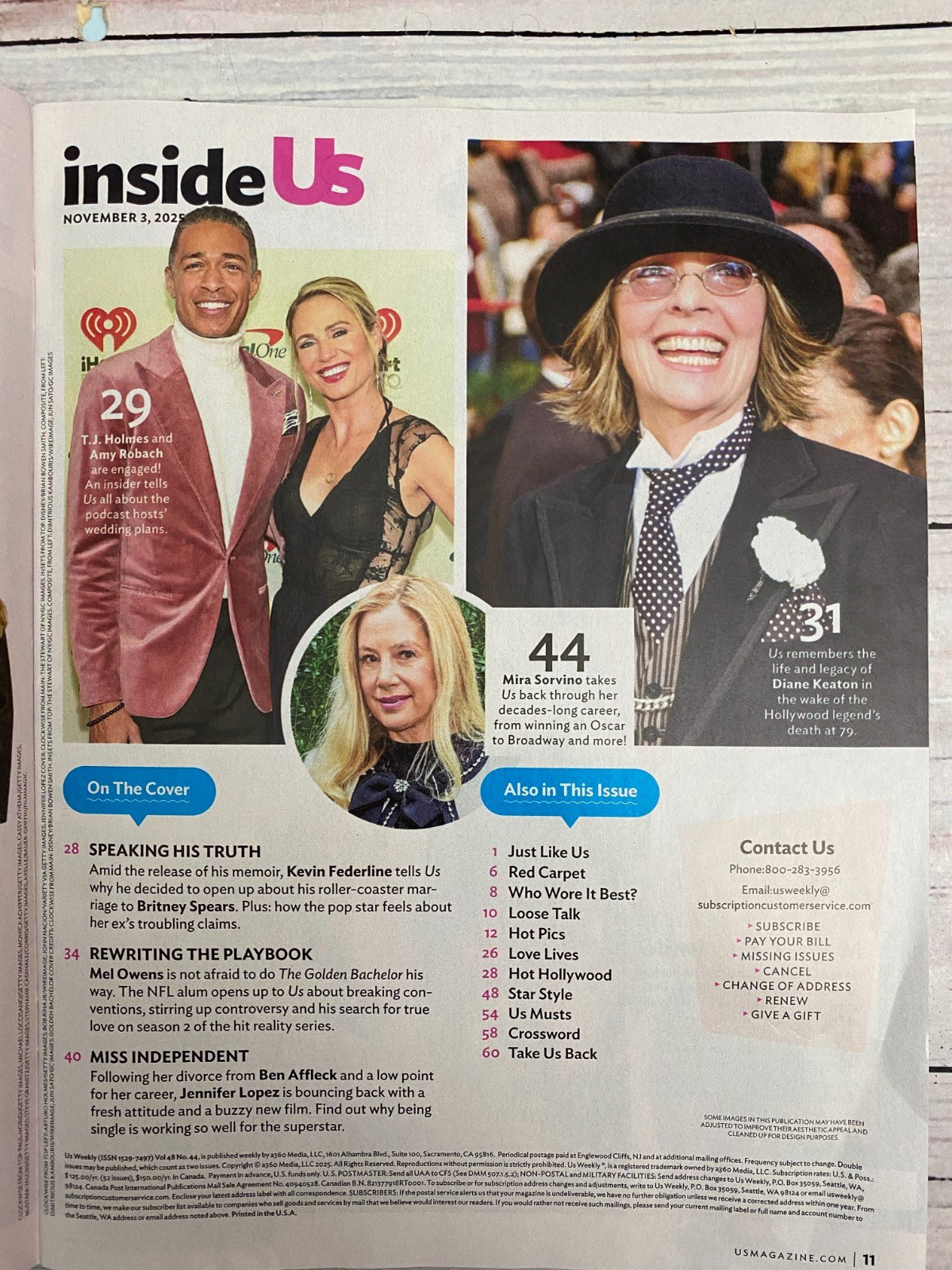 US Weekly Issue 44 November 3, 2025 – Golden Bachelor Mel Owens J.Lo Exclusive