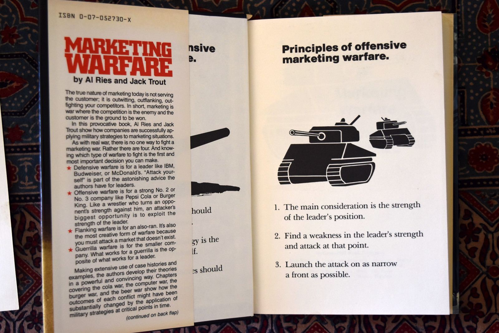 Al Ries & Jack Trout: Marketing Warfare Signed By The Authors HC/DJ