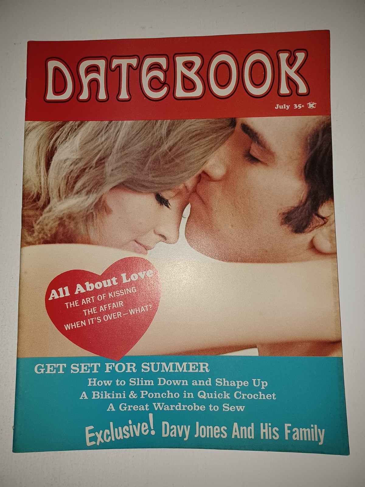 Datebook Magazine July 1970 Davy Jones The Monkees, Credence Clearwater Revival