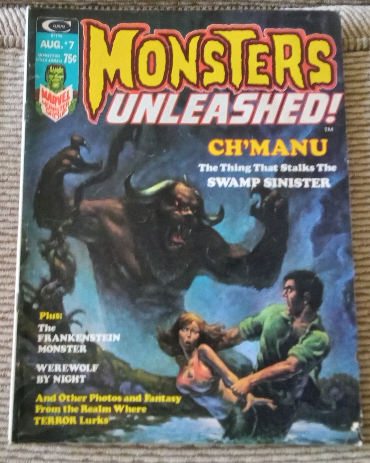 MONSTERS UNLEASHED! Aug. 1974 John Romita-Art Director/ CH’MANU-cover