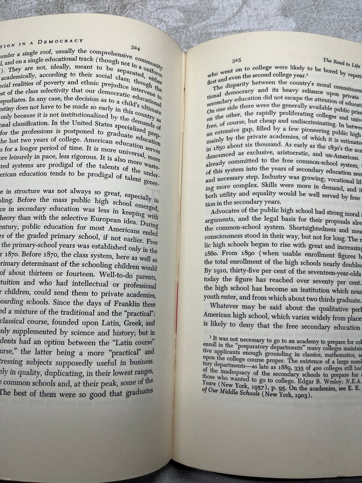 1970, Anti-intellectualism by Richard Hofstadter, Alfred A. Knopf 6th printing