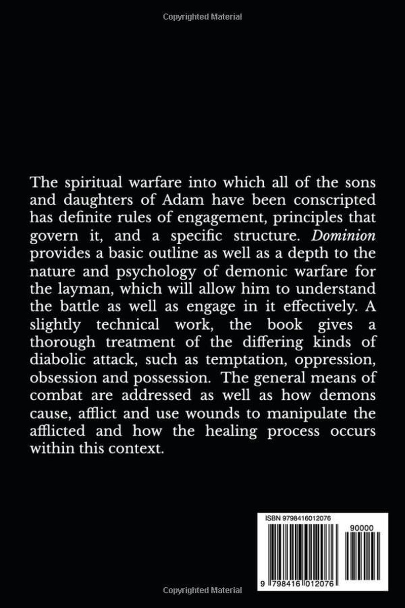 Dominion: the Nature of Diabolic Warfare