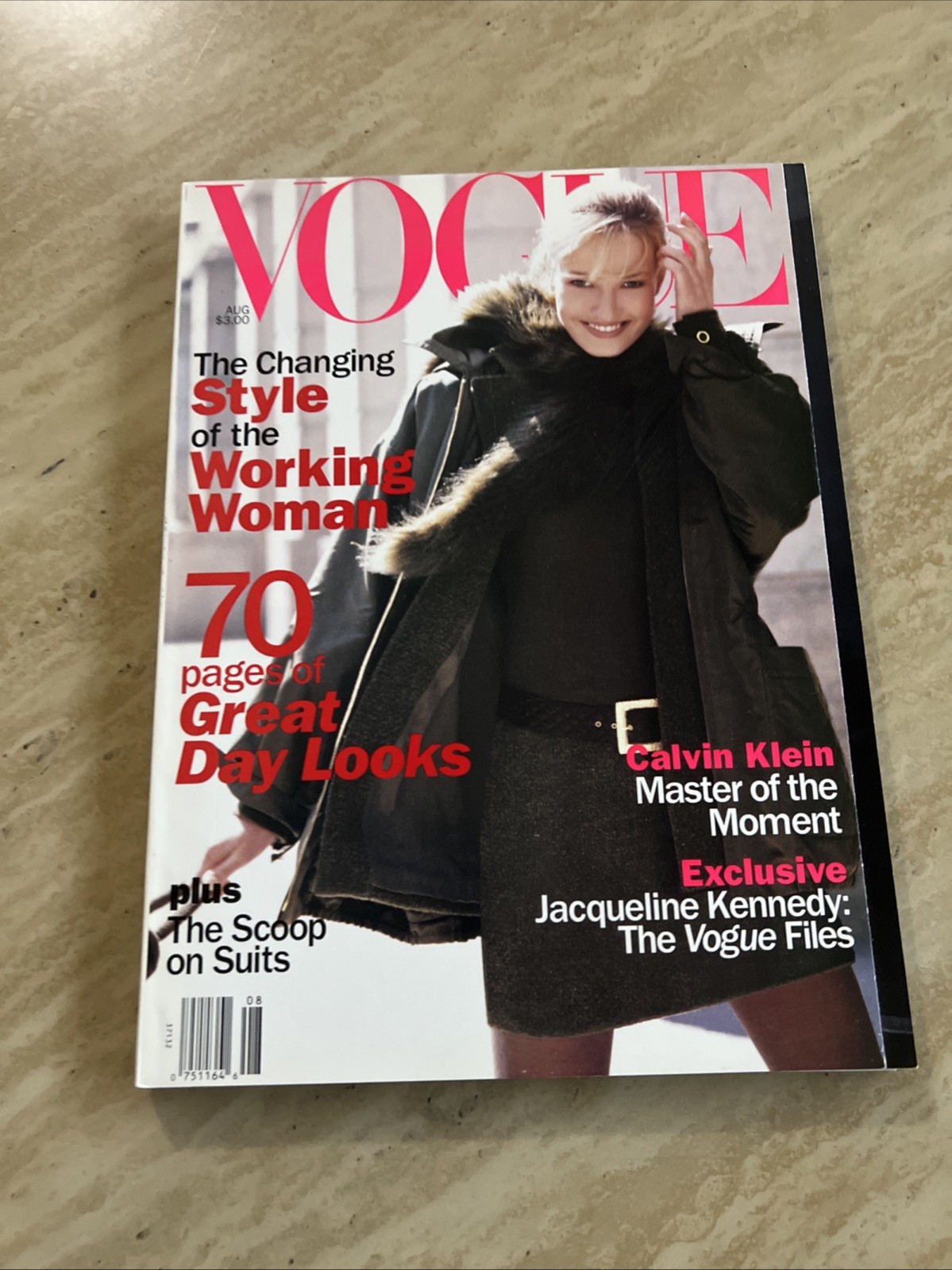 Vogue Magazine Karen Mulder Cover August 1994 Issue Fashion Beauty