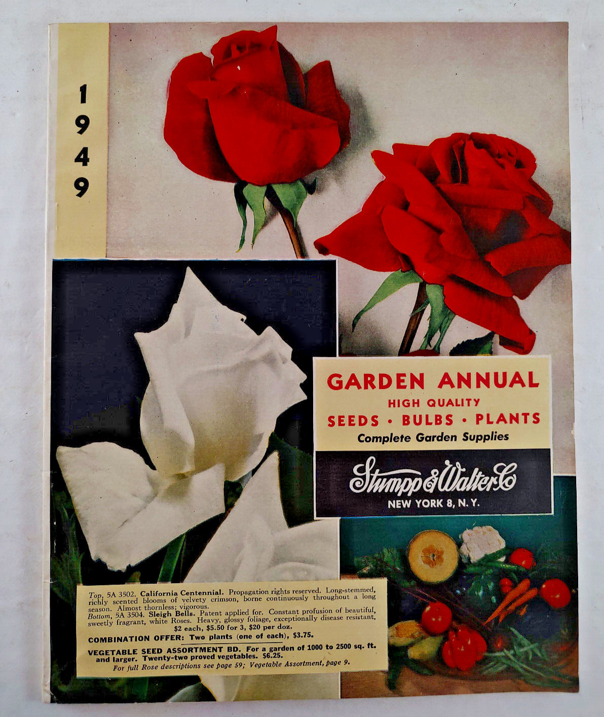 1949 Stumpp & Walter Garden Annual 126 Pages Great Pictures, Flowers, Fruits