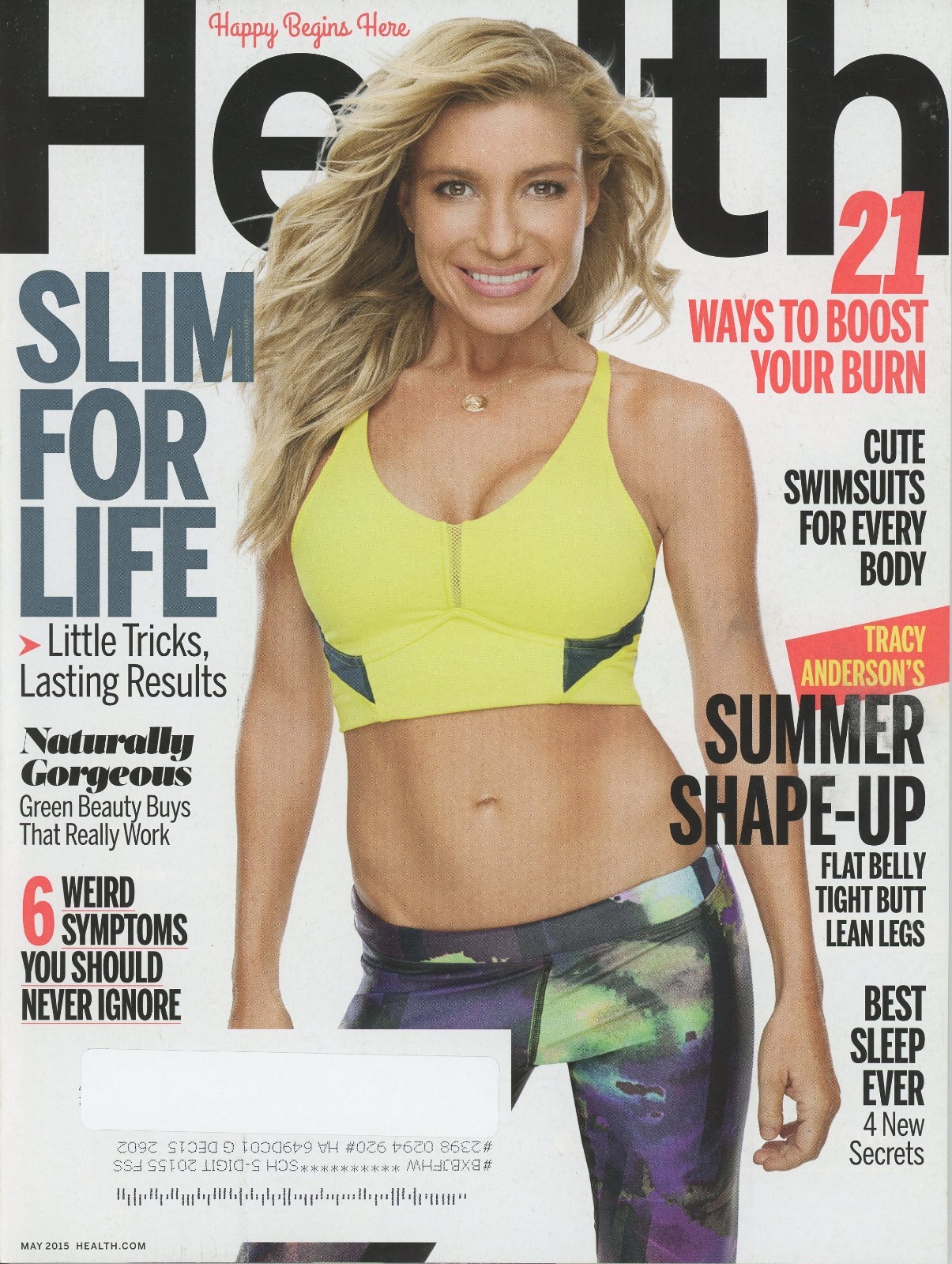 HEALTH Magazine – May 2015 / Slim for Life / Tracy Anderson / 144 Pages