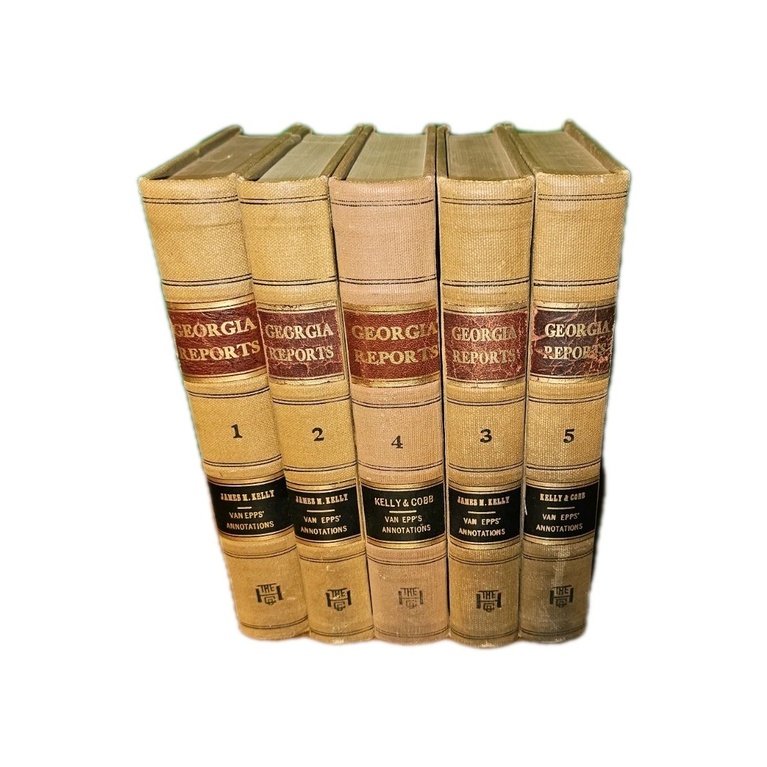 Georgia Law Books Annotations 1840s 1900 Reprints Volumes 1-5 Set Supreme Court