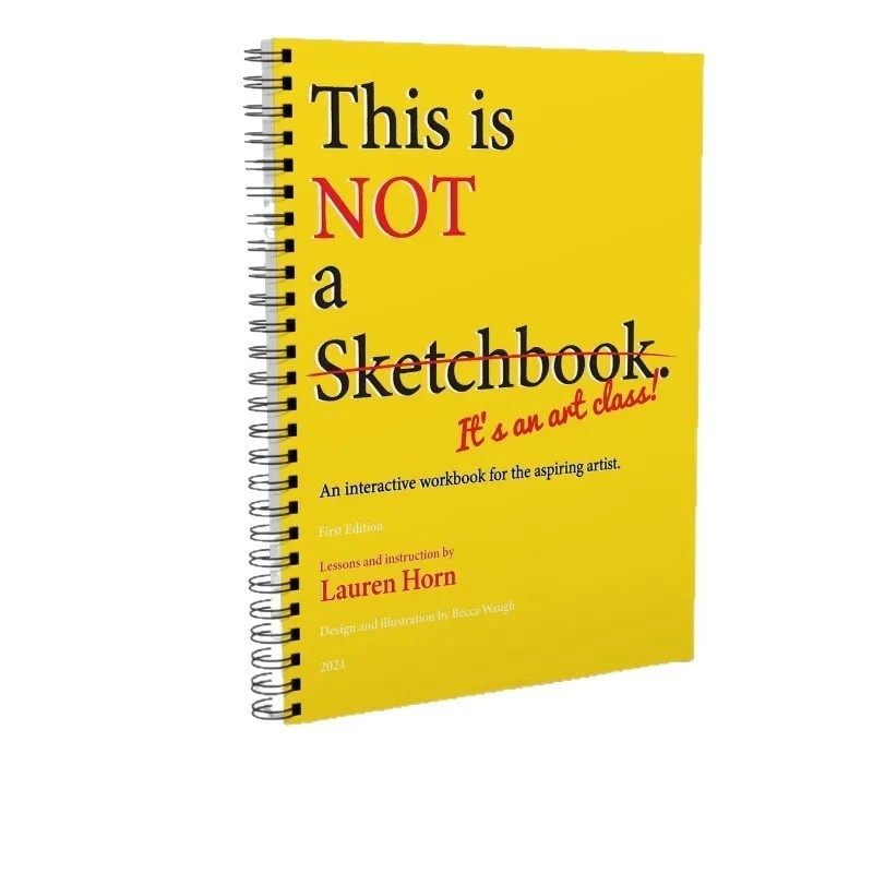 “This is Not a Sketchbook” – Interactive Art Class Drawing Book for Adults & Kid