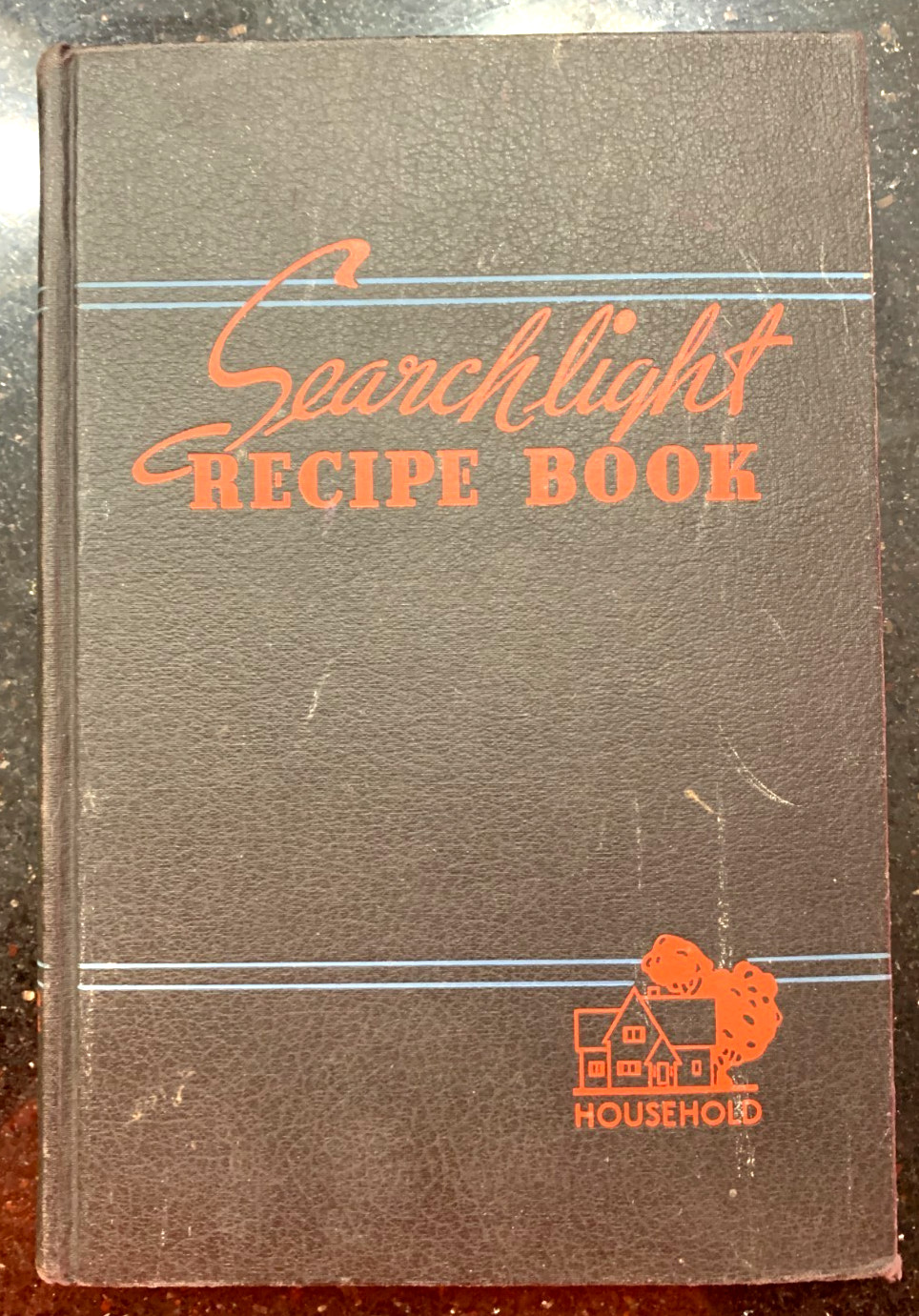THE HOUSEHOLD SEARCHLIGHT RECIPE BOOK Vintage 1949 HC Tabbed Cookbook 22nd Ed