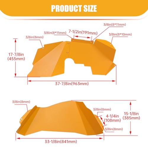 ECOTRIC Front Rear Inner Fender Liners Jeep Wrangler JK