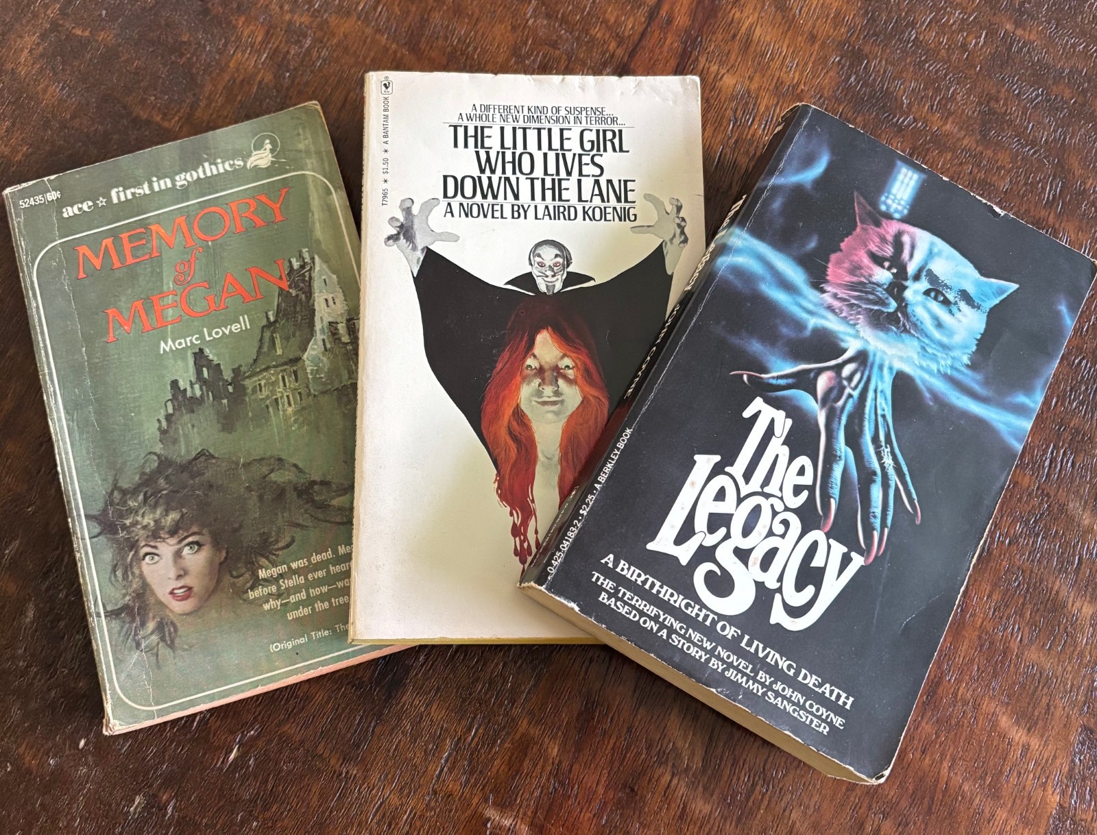 Vintage Halloween decor paperback horror thriller scary book lot