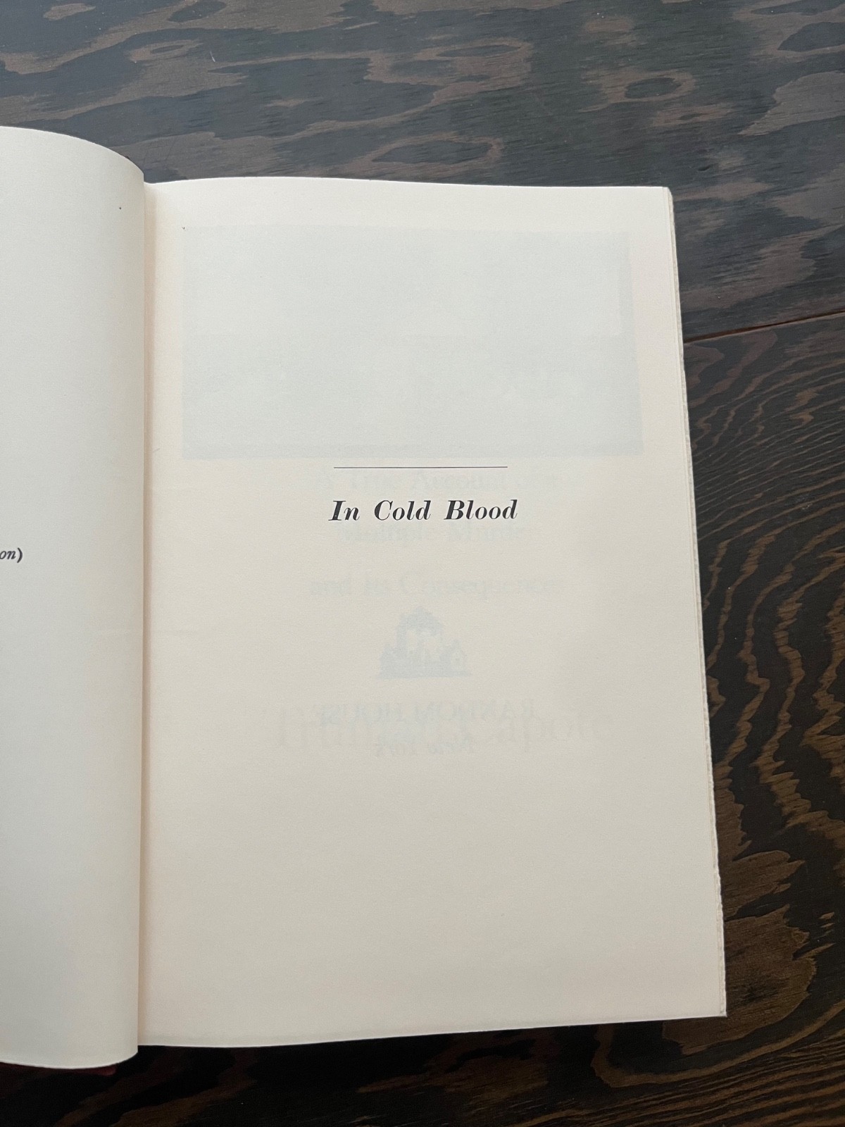 In Cold Blood by Truman Capote First Edition (1965, Hardcover)