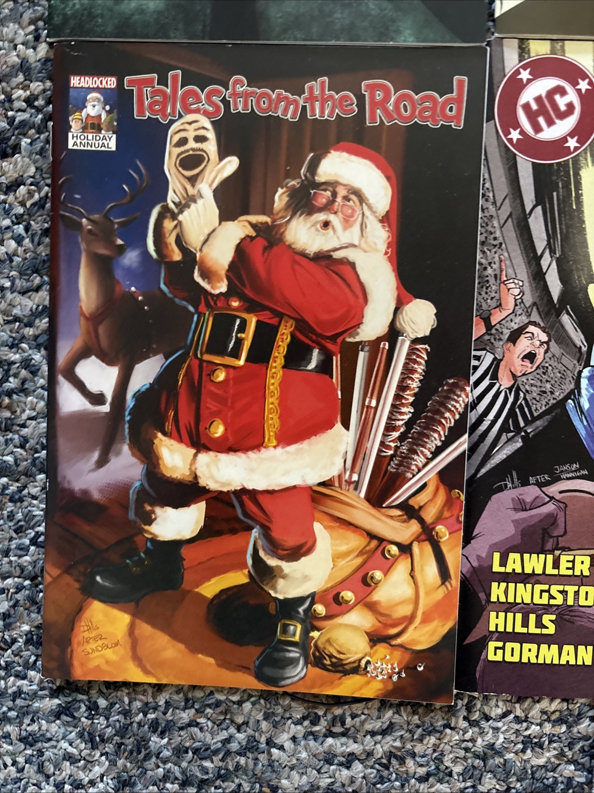 Lot of 9 Pro Wrestling Crate Exclusive Comic Books and 1 Paperback By Adam Page