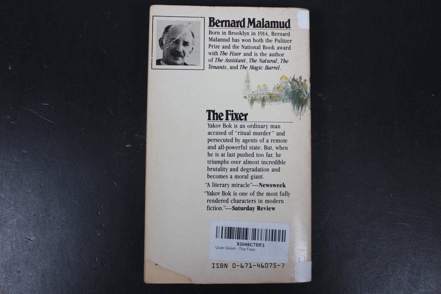 The Fixer Bernard Malamud 1976 Pulitzer Prize Winner Washington Square Press PB
