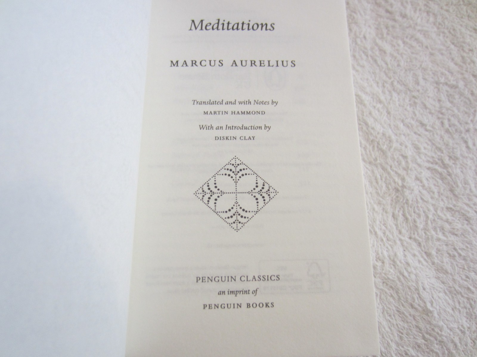 Meditations by Marcus Aurelius – 2006 Penguin Pocket Classic Hardcover