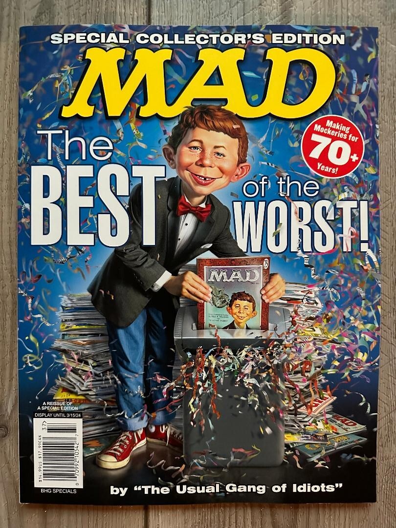 2024 MAD Special Collector’s Edition 126 Pages BEST OF The WORST 70 Years Plus