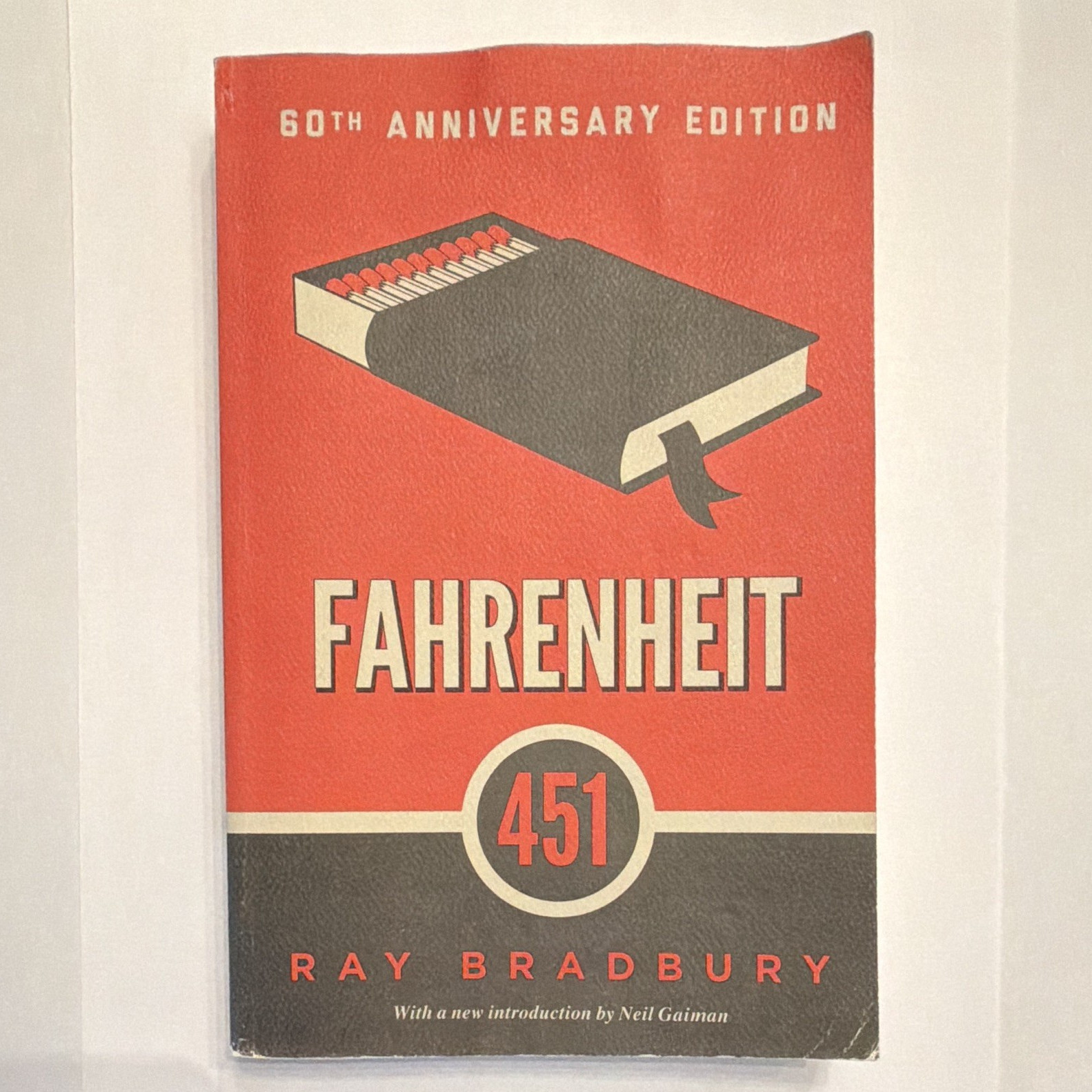 Fahrenheit 451 Ray Bradbury Paperback 60th Anniversary Edition Dystopian