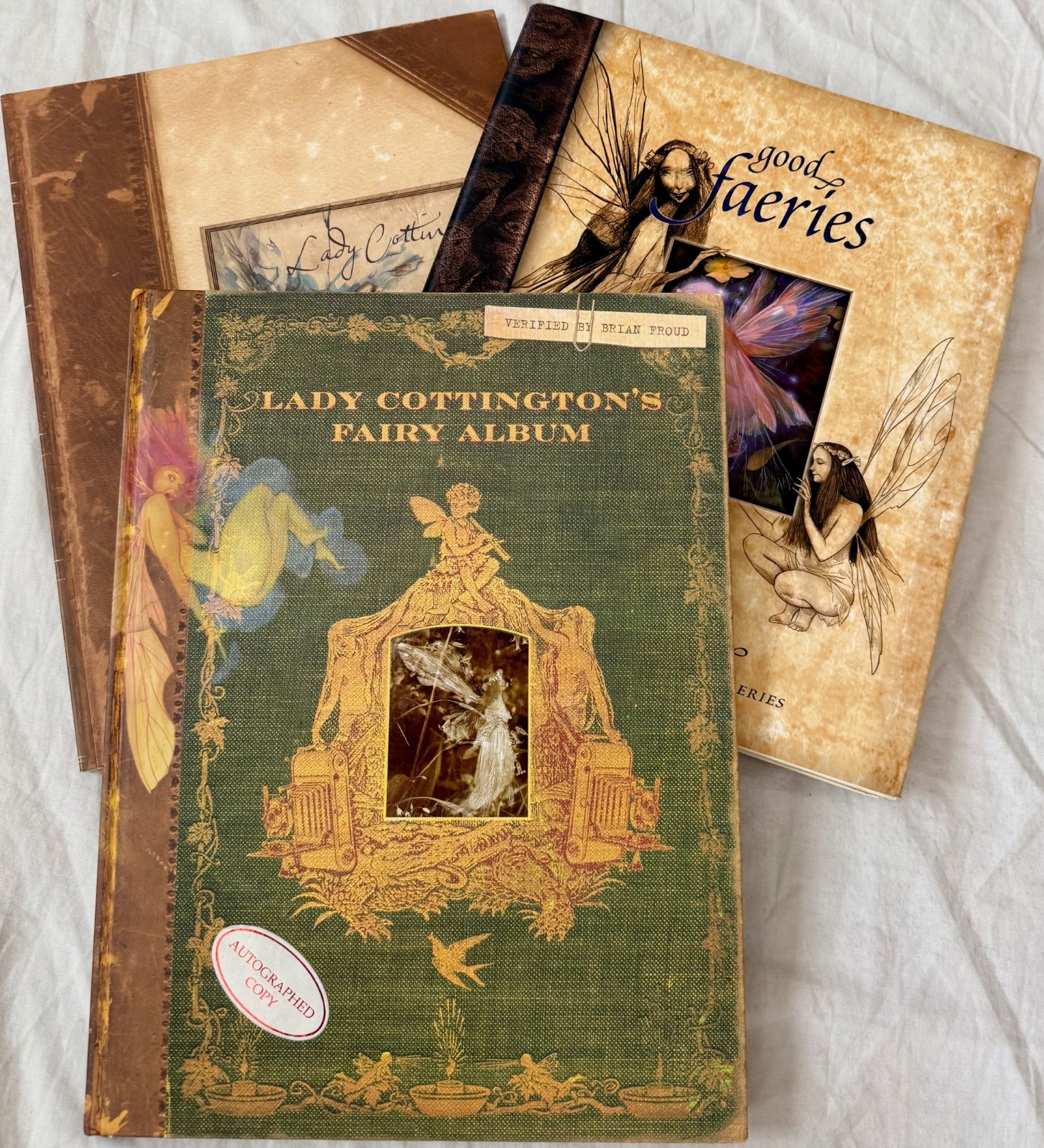 Lot 3 Faeries Books Brian Froud SIGNED Lady Cottington 1st ed, Good Bad Faeries