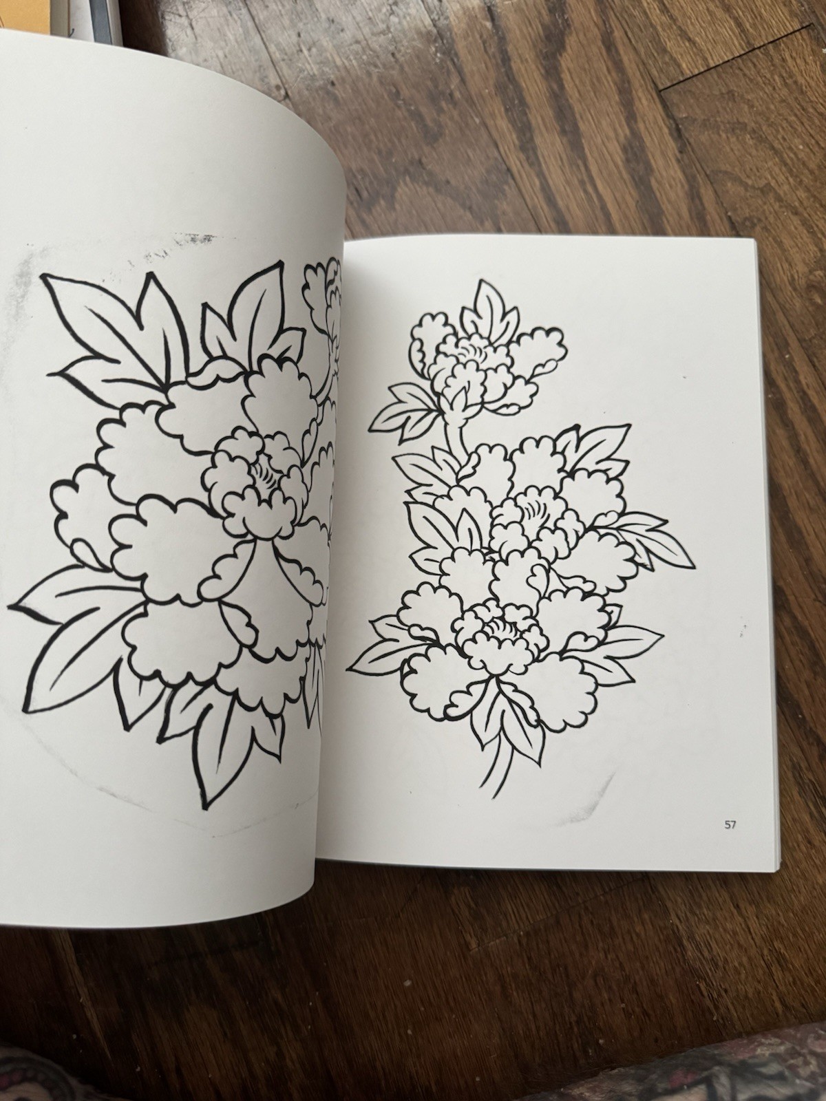 Outlines and Sketches by Chris Wielk Paperback Japanese Tattoos Drawing Art