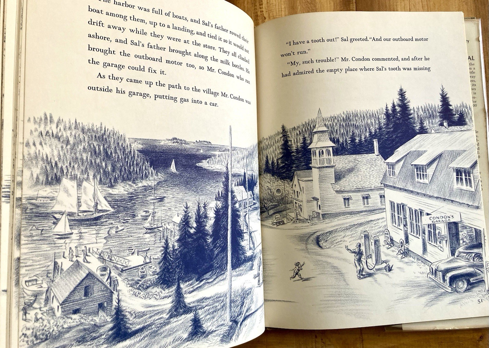 ONE MORNING IN MAINE by ROBERT McCLOSKEY 1952 FIRST PRINTING HC/DJ NEW ENGLAND