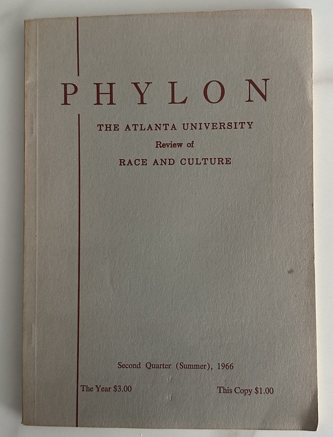1966 Phylon Atlanta University Review Of Race & Cultures Civil Rights Movement