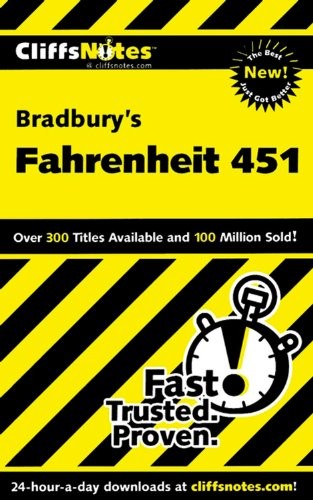 CliffsNotes on Bradbury’s Fahrenheit 451 – Paperback – VERY GOOD