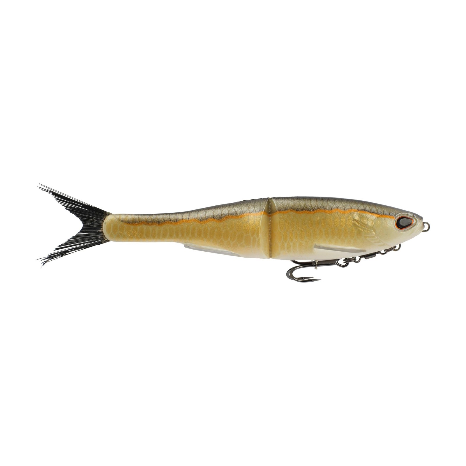 Berkley PowerBait® Nessie Glide Bait, Gold Shad, 7 7in – 1 oz, Golden Shiner