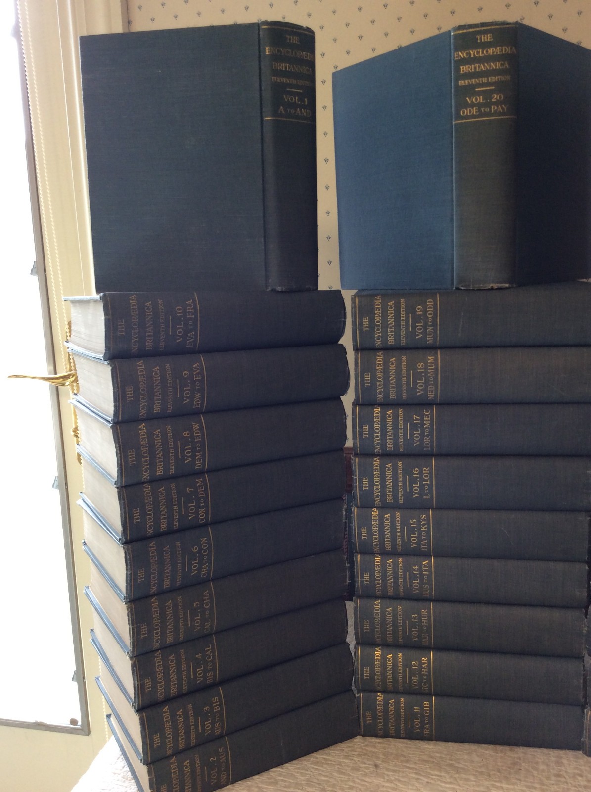 THE ENCYCLOPAEDIA BRITANNICA: Eleventh Edition – 1910 – 29 vol – history